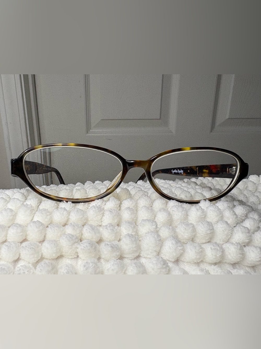 RARE Cynthia Rowley Art Tortoise Shell Wire Pink Oval Glasses CR0253 51-14-140